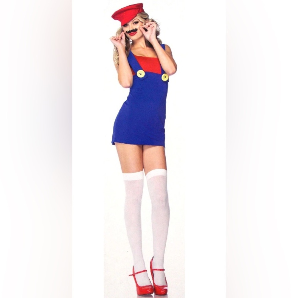 Sexy Leg Avenue Perky Plumber, Mario Brothers Halloween Costume, size M